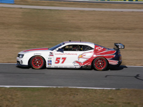 Jan Magnussen i sin Grand AM Series racer.
